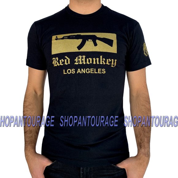 Red Monkey AK47 RMT-01 Graphic T-shirt for Men - Picture 1 of 4
